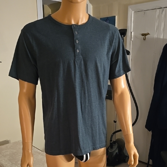 Blue Short Sleeve Tee with Relaxed Fit - Picture 1 of 3